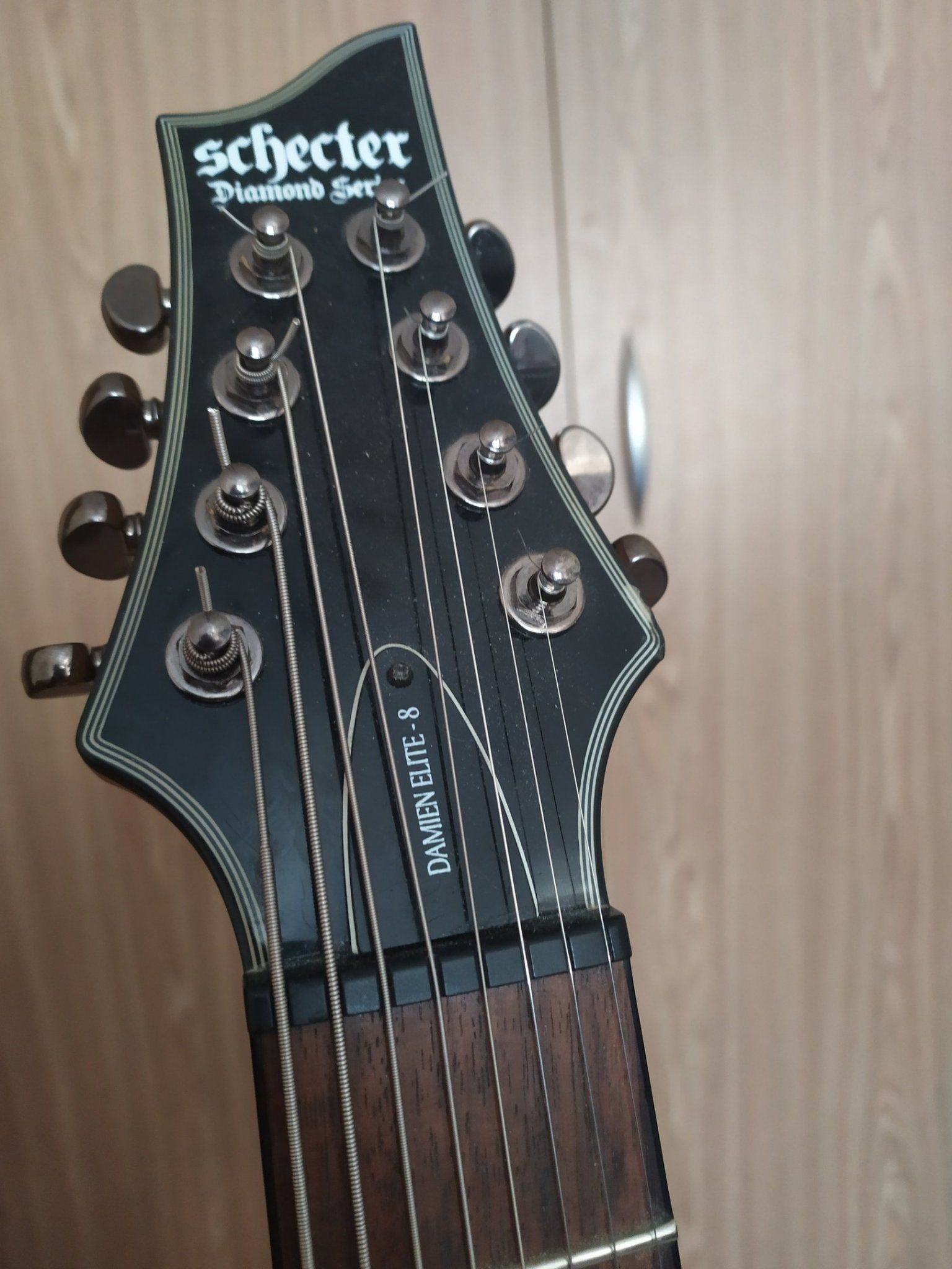 Schecter damien elite 5. Schecter Devil Spine Korea 2008. Восьмиструнка.