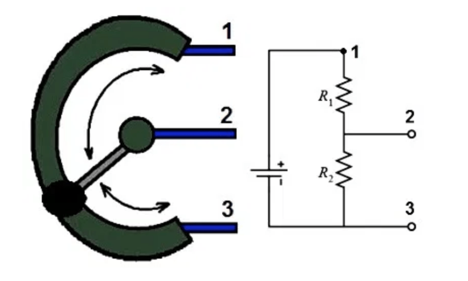 Потенциометр электрическая схема
