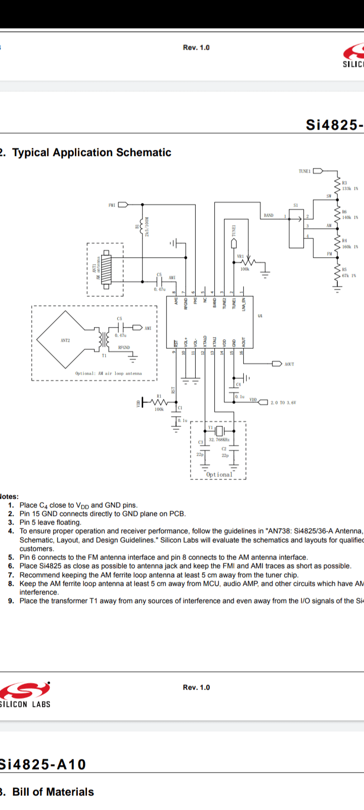 Микросхема si4825a10 схема подключения