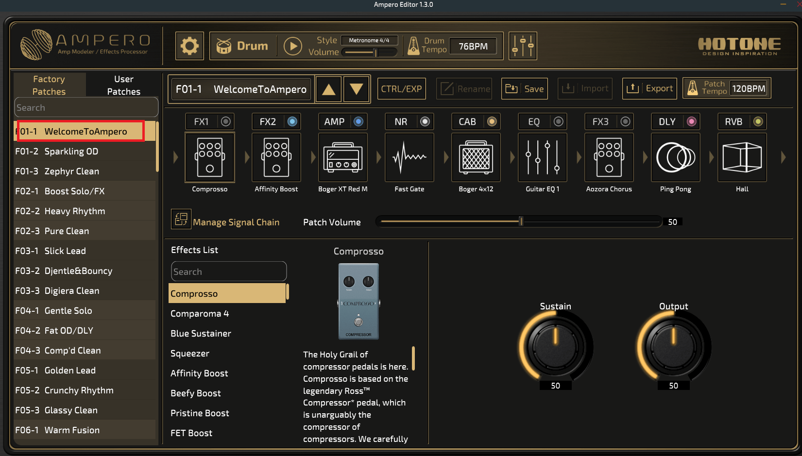 Amp mode. Hotone Ampero II Stomp (MP-300). Хотон Амперо Ван. Ampero Editor. Audio Интерфейс.