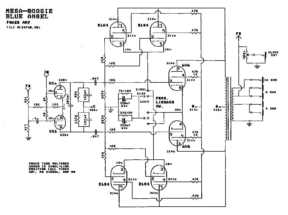 Mesa boogie схема преампа